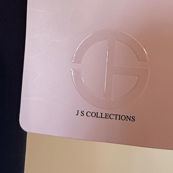 NWT JS Collections Celia Mixed Media Mermaid Gown Deep Navy Size 14 MSRP $298 - Picture 5 of 11